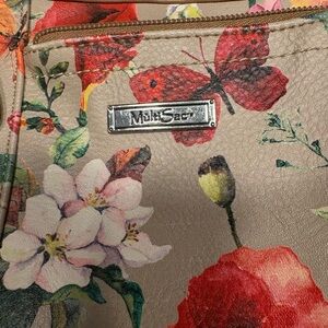 Floral Women's Bag - Red and Green